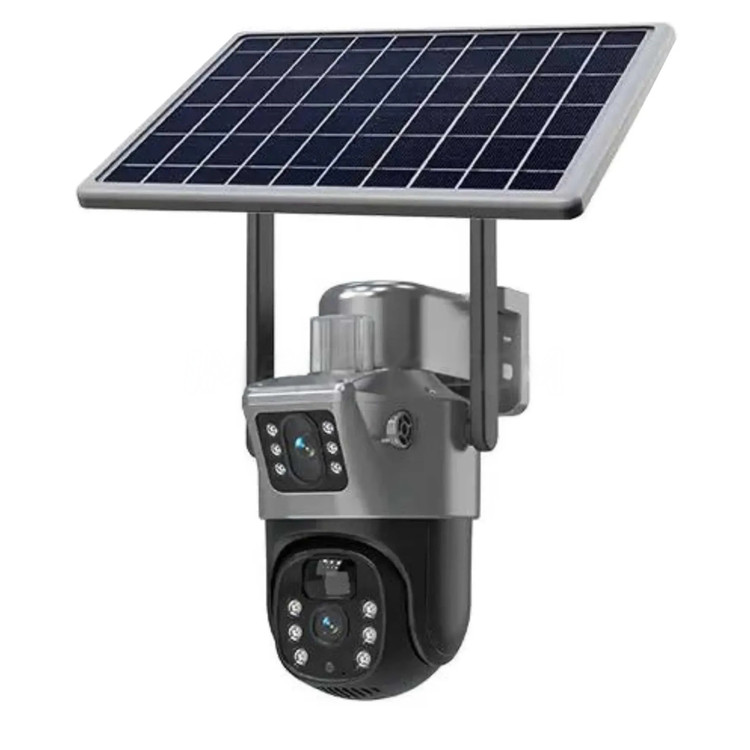 دوربین مینی اسپیددام سولار سیمکارتی 5MP - دو لنز 1105